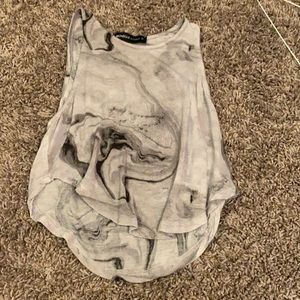 Marble crop top